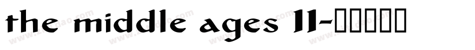the middle ages II字体转换